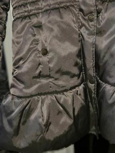 Monsoon Girls Metallic Bronze Tiered Winter Coat, Age 11/12