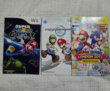 game manuals and bits