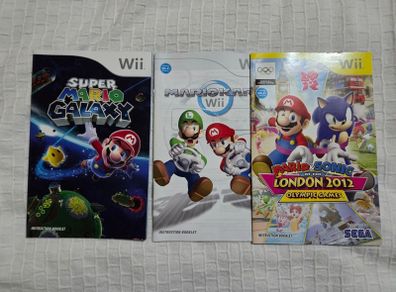 game manuals and bits