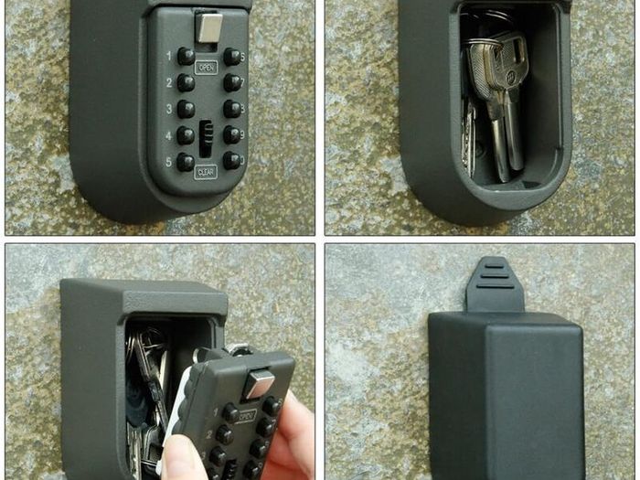 Outdoor/Indoor Wall Mount Safe Cabinet Key Security Box Storage Lock Box Combination Digital Small Lock Keysafe