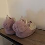 Fluffy Pink Unicorn Slippers Very Good Condition Image 2