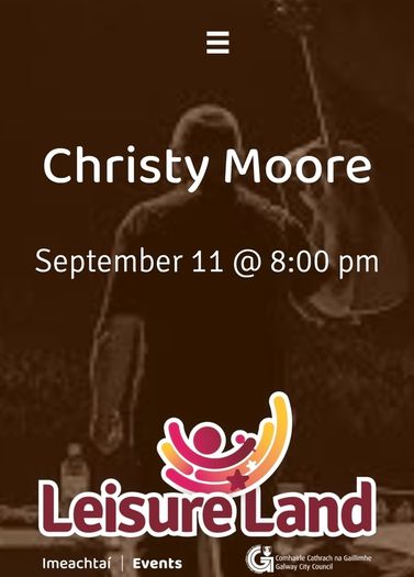 Christy Moore ticket