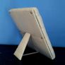 Vintage silk wrapped table mirror Image 3