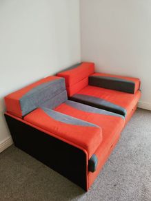 Two beds. W:80cm, L:185cm, D:80cm