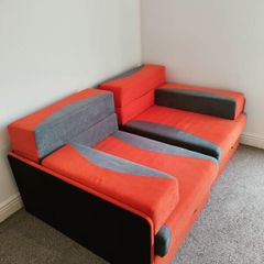 Two beds. W:80cm, L:185cm, D:80cm