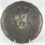 Rare and very special 1900s Art Nouveau Pewter bas relief plaque Image 2