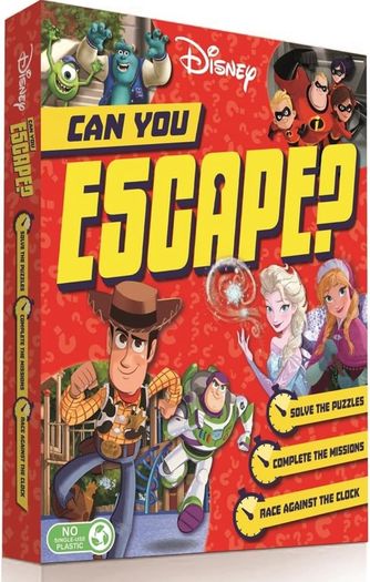 Disney Pixar escape game with puzzles birthday present