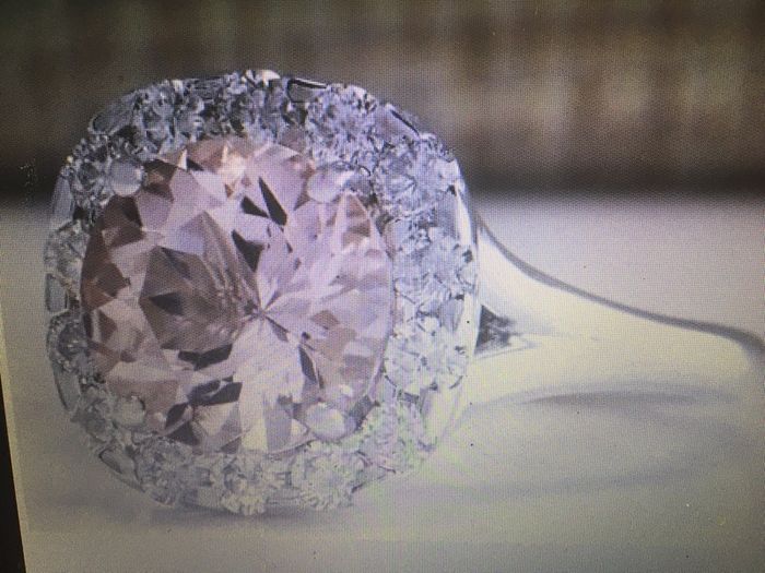Sterling Silver Morganite Ring