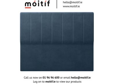 Hillside Headboard 4'6" - Plush Velvet Indigo