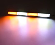 800-1000 Lumens Amber / & Amber White Emergency Flashing Beacon, 16 Flash Modes, 12-24V