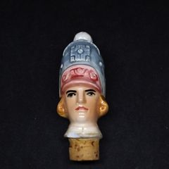 Vintage Napoleonic Soldier Ceramic Bottle Stopper