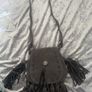 A-Zone grey fringe cross body shoulder bag Postage included Image 2