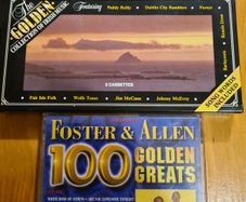 CASSETTES. 3 X The Golden Collection Of Irish Music. 36 Great Songs Words Included. 1x Double Foster And Allen 100 Golden Great.