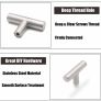 20 Pack 12mm Cabinet Door Handle Drawer Knobs Brushed Nickel Stainless Steel Cupboard Knobs Hardware Wardrobe Knobs 50mm/2" Long (MULTIPLE PACKS AVAILABLE) Image 3