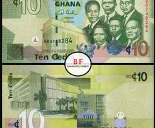 Ghana | 10 Cedis | 2007 | P.39a | RB 0748284 | UNC