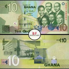 Ghana | 10 Cedis | 2007 | P.39a | RB 0748284 | UNC