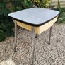 Vintage Formica Mid Century 50s Side Table Original Image 3