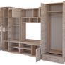 Classic design wall unit set Grenada .TV stand wardrobe ,drawers and glassy unit . Image 2