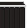 Quadruple Garbage Bin Shed Brown 286x81x121 cm Steel Image 2