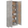 Book Cabinet Concrete Grey 82.5x30.5x185.5 cm Chipboard Image 2
