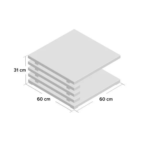 Modern Floor Shelf Coffee Table Free P&p (multiple Colours Available)