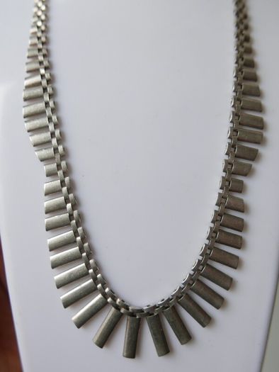 Vintage Cascading Necklace hallmarked 925 Sterling Silver length 17,5"  - 25,1g