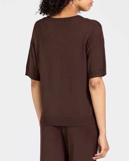New Chocolate Brown Co-Ord Set: Size XS  Suit 8-10