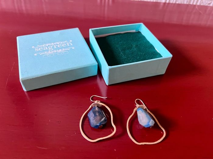 Fabulous Lapis Luzli Statement Earrings