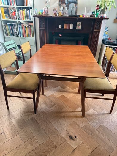 West Elm extendable dining table - mid-century