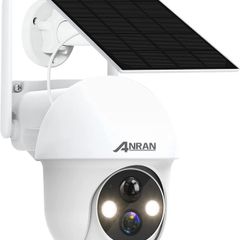 2K Security Camera Outdoor Wireless with 360 Degree View, Solar Security Camera Outdoor with Smart Siren, Spotlights, Human Detection, 2 Way Audio, Color Night Vision, Work with Alexa (FREE POSTAGE)