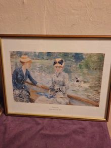 "Summer's Day" by Berthe Morisot - Framed Print