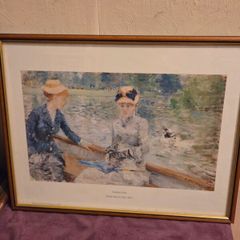 "Summer's Day" by Berthe Morisot - Framed Print