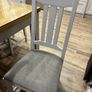 Solid wood extendable Kitchen Table with glass top & 6 chairs Image 6