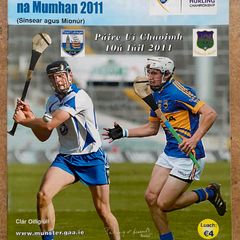 2011 Tipperary v Waterford - GAA Munster Senior Hurling Championship Final Programme