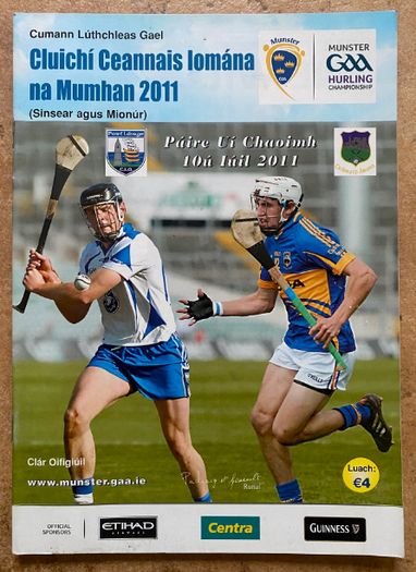 2011 Tipperary v Waterford - GAA Munster Senior Hurling Championship Final Programme