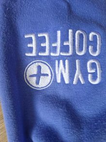 Gym + Coffee Blue Hoodie