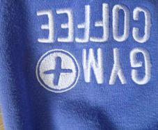 Gym + Coffee Blue Hoodie