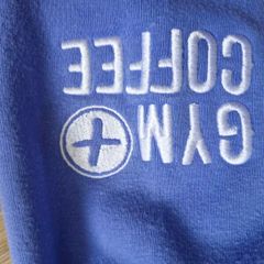 Gym + Coffee Blue Hoodie