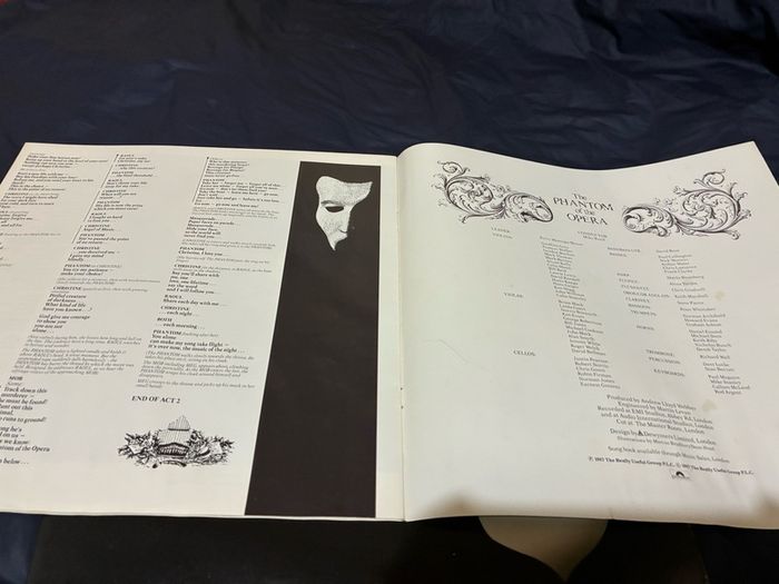 Phantom of the opera Vinyl LP