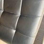 3x Black Faux Leather Quilted Bar Stools Image 4
