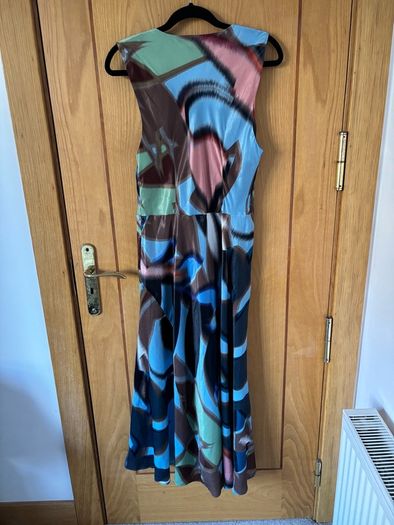 River Island Twist Shoulder Midi Dress UK 14
