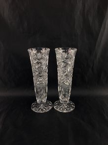 Vintage crystal vases