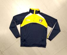 FREE POST Antrim (M) GAA Half Zip Sweatshirt O'Neills Jumper Pullover Sweater Gaelic Football Hurling Ulster Yellow Aontroim Medium