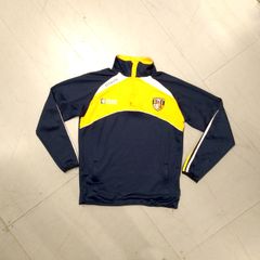 FREE POST Antrim (M) GAA Half Zip Sweatshirt O'Neills Jumper Pullover Sweater Gaelic Football Hurling Ulster Yellow Aontroim Medium