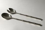 Silver Plated Salad Serving Spoons