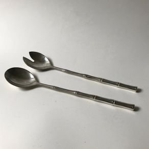 Silver Plated Salad Serving Spoons