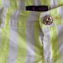 Summer Shorts neon yellow stripes fit Xs s never worn Image 2