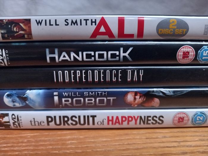 Will Smith Dvd Collection Bundle Ali Independence Day I,robot Etc