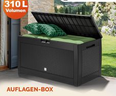 310L Rattan Look Garden Storage Outdoor Storage Box