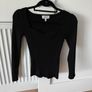 Other Stories Black Fitted Sweetheart Neck Image 2